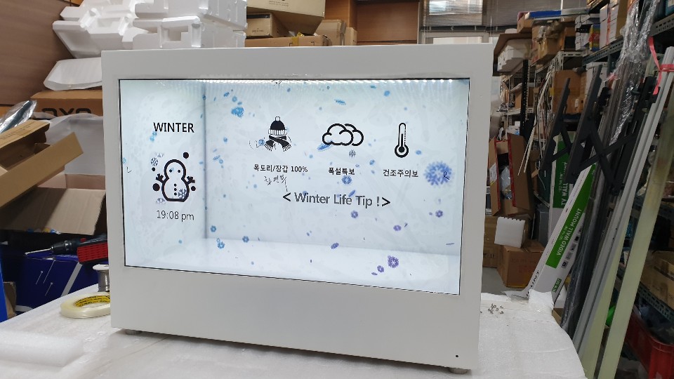 [2019.11] 27 inch transparent showcase production and delivery