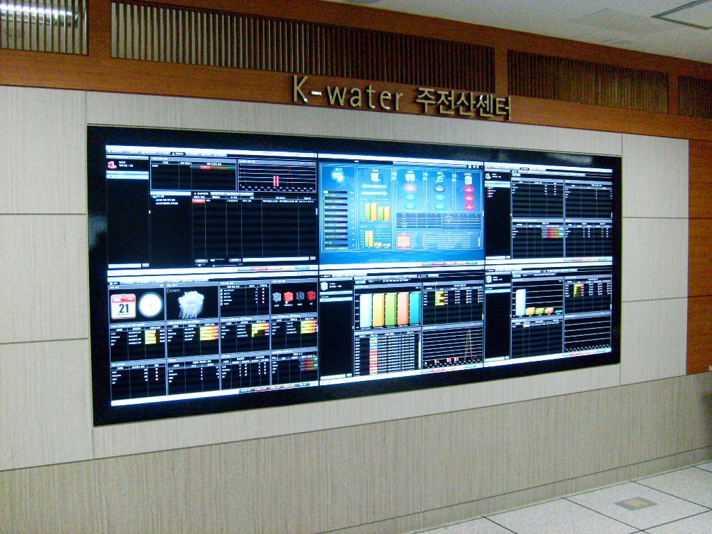 [2019.04] Monitor installation - Water Resources Corporation control room