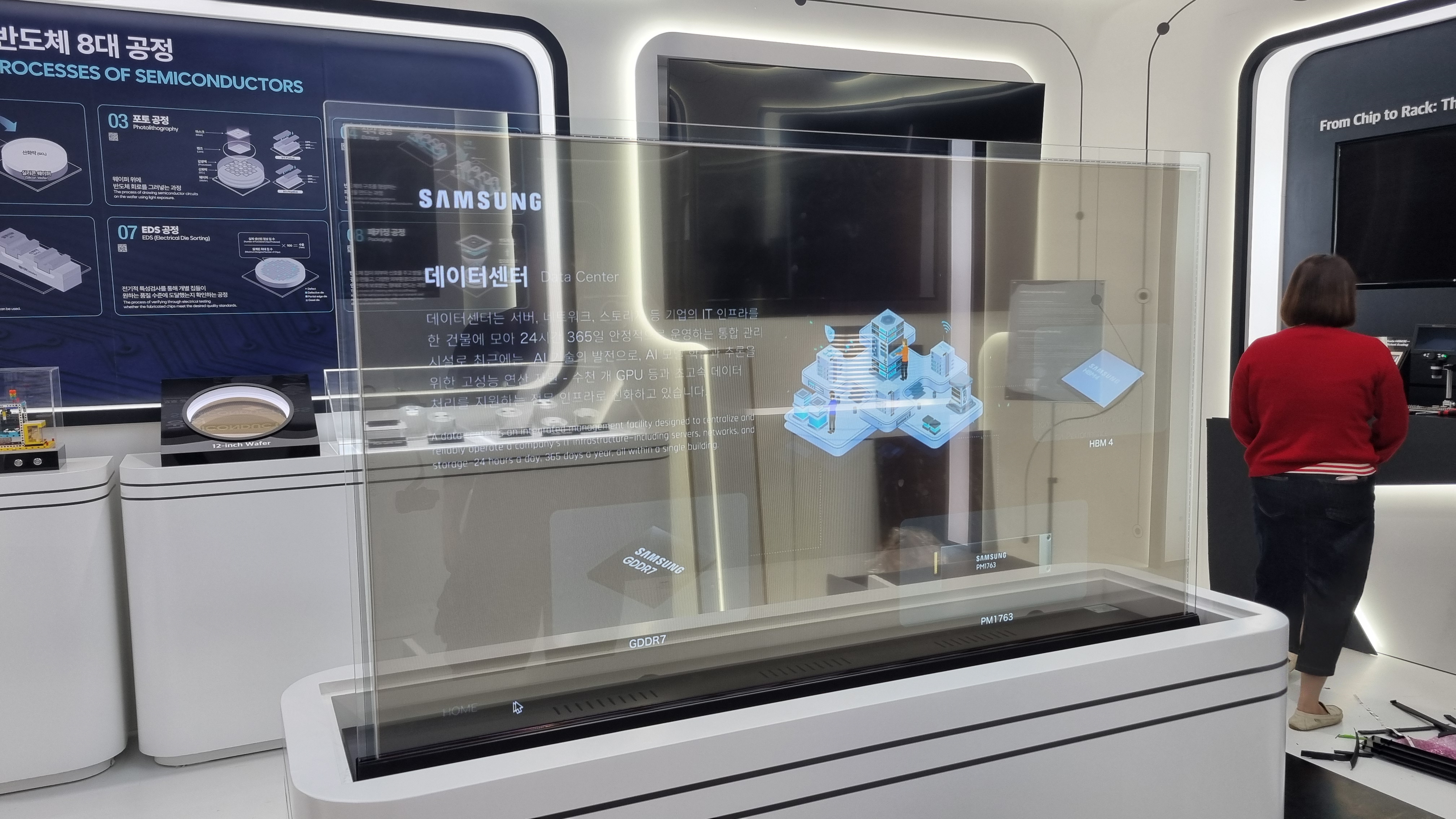 [2025.10] 55인치 터치투명oled 탁상형 대여 / 한류첨단미래산업전